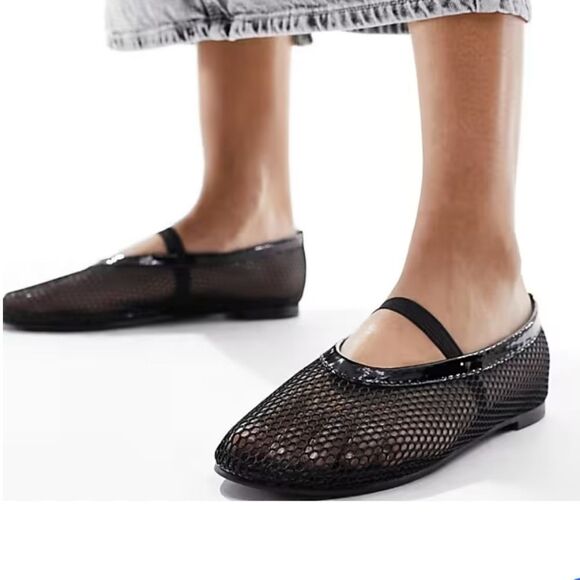 BRAND NEW MADDEN GIRL WOMENS BARELY MESH with ELASTIC STRAP FLATS - Picture 1 of 16